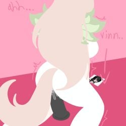 blonde_hair_female dildo gacha gacha_life horny masturbation moaning straight tail tiktok vinn wings