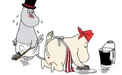 bucket cleaning cleaning_tool moominmamma moominpappa obese_female tagme the_moomins