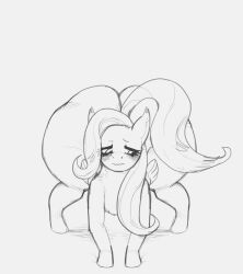 ass big_ass equid equine female feral fluttershy_(mlp) friendship_is_magic greyscale hair hasbro horse mammal mane monochrome my_little_pony pegasus pony sdstash tail thick_thighs wide_hips