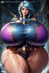 1girls ai_generated athletic athletic_female big_breasts blue_eyes breasts breasts_bigger_than_head child_bearing_hips curvaceous curves curvy curvy_body curvy_female curvy_figure curvy_hips female female_only frostblade_irelia hi_res high_resolution highres hourglass_figure huge_breasts ice irelia_xan league_of_legends light_blue_hair massive_breasts massive_thighs muscular muscular_female shiny_skin short_hair smile snowdown_series solo solo_female solo_focus stable_diffusion thick_thighs thicknesslord voluptuous voluptuous_female wide_hips winter_wonderland_series