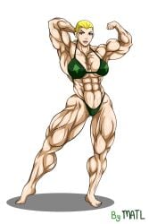 1girls abs biceps breasts extreme_muscles female female_only matl muscles muscular muscular_arms muscular_female muscular_legs muscular_thighs pecs solo