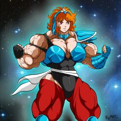 1girls abs biceps breasts eagle_marin extreme_muscles female female_only matl muscles muscular muscular_arms muscular_female muscular_legs muscular_thighs pecs saint_seiya solo