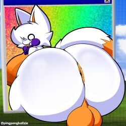 1:1 2026 anal_fluids anthro anus ass backsack balls big_balls big_breasts big_butt blush bodily_fluids bow_tie breasts canid canine cheek_tuft digital_drawing_(artwork) digital_media_(artwork) dipstick_tail facial_tuft fangs five_nights_at_freddy's five_nights_at_freddy's:_sister_location five_nights_at_freddy's_world five_nights_at_frickbears five_nights_at_frickbears_3 fox fur genitals gynomorph head_tuft hi_res huge_balls huge_breasts huge_butt hyper hyper_butt intersex lolbit_(fnaf) lolbit_(frickbears) mammal markings nipples open_mouth open_smile orange_anus orange_body orange_fur pingpongballzie presenting presenting_hindquarters purple_body side_boob sitting smile solo tail tail_markings teeth thick_thighs tuft white_body white_fur