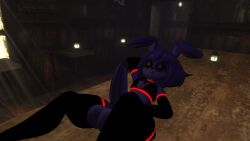 boner bonnie_(fnaf) bottomless femboy fnaf playtime_bonnie public public_indecency sleeping solo vrchat