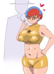 1girls alternate_breast_size before_and_after big_breasts bimbo bimbofication breast_expansion breasts busty cleavage curvaceous curvy curvy_body curvy_female curvy_figure female game_freak glasses heels huge_breasts japanese_text large_breasts naughty_face nintendo penny_(pokemon) personality_change pokemon pokemon_(game) pokemon_sv post_transformation round_glasses short_hair slut slutty_outfit sunglasses text thick_thighs thighs tinted_eyewear tongue tongue_out transformation translation_request vivid_moti voluptuous whore