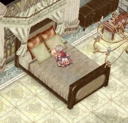 1boy 1girls animated animated_gif bed bedroom blonde_hair champion champion_(ragnarok_online) female hetero indoors male pixel_animation pixel_art ragnarok_online vaginal_penetration white_hair