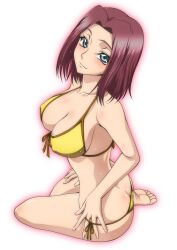barefoot big_breasts bikini breasts code_geass feet female kallen_stadtfeld swimsuit tagme toes