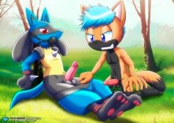 2boys anthro ball_gag balls barefoot bbmbbf bondage crossover diamond_level erection furry gag gagged gay lucario male male/male male_only mobian_(species) mobius_unleashed nintendo nude original_character palcomix pants_down penis pietros_secret_club pokemon pokemon_(species) pokepornlive pulling_down_pants rope rope_bondage sega sonic_(series) sonic_the_hedgehog_(series) teeth undressing yaoi