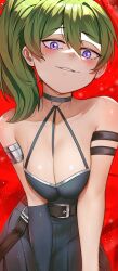 1girls big_breasts breasts female female_only green_hair petite petite_female skinny sousou_no_frieren teenager ubel_(sousou_no_frieren) waligner