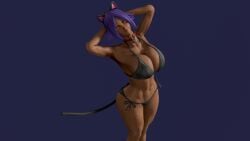 1girls 3d 3d_(artwork) 3d_model bleach blender_eevee female female_only shihouin_yoruichi solo supurattabrain