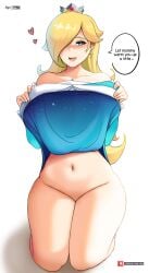 <3 1girls 2d bare_midriff bare_thighs belly belly_button big_breasts blonde_hair blue_eyes blush blushing blushing_at_viewer breasts child_bearing_hips dialogue female female_focus female_only gentle_mommy heart hearts highres hips human human_focus human_only lifting_clothing lifting_skirt long_hair looking_at_viewer mario_(series) mature mature_female mature_woman milf mommy_kink motherly myst navel nintendo patreon patreon_username princess princess_rosalina showing_off skirt_lift skirt_up slightly_chubby slightly_chubby_female soft soft_belly soft_shading soft_tummy solo solo_female solo_focus speaking speaking_to_viewer speech_bubble super_mario_galaxy super_smash_bros. super_smash_bros._ultimate talking talking_to_viewer text thick thick_thighs thighs tummy white_background wholesome wide_hips yhw