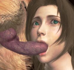 3d aerith_gainsborough bestiality blowjob canine final_fantasy final_fantasy_vii tingleoz zoophilia