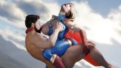 3d 3d_(artwork) ass big_ass big_breasts big_butt blender blender_(software) blonde_hair blue_eyes bob_cut breast_sucking breasts bubble_ass bubble_butt busty cape completely_naked completely_naked_male completely_nude completely_nude_male curvy cute dc dc_comics enjoying excited flying hourglass_figure huge_ass huge_breasts injustice_2 kara_danvers kara_zor-el large_breasts leotard lifted lifting looking_pleasured male medium_hair pawg physxxx pink_nipples pleasure_face sex supergirl supergirl_(injustice) superman_(series) thick thick_ass thick_thighs vaginal_penetration vaginal_sex wide_hips