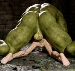 3d anal blonde_hair bondage bound bound_wrists captured chains elf female male monster nipples orc original_character pain pierced_nipples piercing princess pussy rape scared screaming size_difference small_breasts stomach_bulge that3dartist virgin