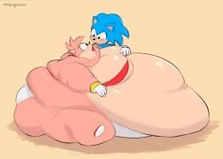 1boy 1girls amy_rose anthro ass belly blue_fur blue_hair breasts cleavage fat female female_focus furry hedgehog hedgehog_humanoid hips huge_belly hyper hyper_ass hyper_belly hyper_breasts immobile immobilization large_ass large_belly large_breasts male mangosour obese obese_female overweight overweight_female panties pink_fur pink_hair sega sitting sitting_down sonic_(series) sonic_the_hedgehog sonic_the_hedgehog_(series) stomach thick_thighs thighs underwear weight_gain wide_hips