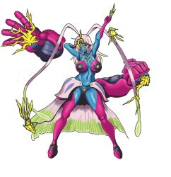 1girls amphimon artist_request digimon digimon_(species) digimon_ghost_game female female_only marine marine_humanoid solo