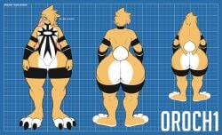 0r0 0r0ch1 2020 3_toes 5_fingers alternate_costume ambiguous_gender animal_humanoid anthro armwear ass bare_thighs big_breasts big_butt big_ears black_markings blonde_hair blush breasts buckteeth claws clothed clothing color_swatch curvy_figure ears_back ears_down english_text feet femboy fingers front_view fully_clothed fur gloves hair hair_over_eye handwear hindpaw huge_breasts huge_butt humanoid inside lagomorph lagomorph_humanoid leporid long_ears long_feet looking_at_viewer looking_back looking_to_viewer male mammal mammal_humanoid markings model_sheet muscular nude nude_anthro nude_male one_eye_obstructed onomatopoeia paws pivoted_ears rabbit rear_view reference_image solo sound_effects standing teeth text toe_claws toes voluptuous voluptuous_femboy white_body white_fur wide_hips yellow_body yellow_fur