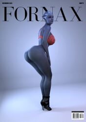 1girls 3d alien alien_girl asari ass big_ass big_breasts blender_(software) blue_skin bra breasts female female_only fornax heels high_heels liara_t'soni magazine_cover mass_effect panties smitty34 solo tagme thick_thighs very_high_heels voluptuous voluptuous_female