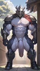 1boy abs ai_generated aiartdouglas anthro balls bara big_balls big_muscles big_pecs big_penis daddy dilf gay hair helmet helmet_only huge_balls huge_cock huge_muscles hunk hyper_balls hyper_penis male male_only muscular muscular_anthro muscular_male musk navel nipples nude pecs pubes solo sweat water yaoi