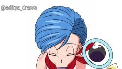 1girls aditya_draws animated beerus blowjob blue_eyes blue_hair bulma bulma_briefs cheating_wife cum cum_in_mouth cum_inside dragon_ball dragon_ball_super dragon_ball_z fellatio female interspecies interspecies_fellatio large_penis light-skinned_female male milf oral penis recording saliva saliva_trail simple_background sloppy_blowjob sound tagme video