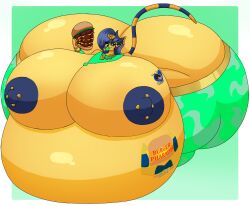 1girls animal_crossing ankha anthro ass ass_cleavage big_ass big_belly big_breasts blue_hair breasts bubble_butt burger butt_crack colossal_ass cumflation earrings enormous_ass felid feline female female_only furry gigantic_ass gigantic_breasts green_eyes huge_ass huge_belly huge_breasts hyper_ass hyper_belly hyper_breasts jewelry large_ass large_belly large_breasts massive_ass massive_breasts necklace nintendo nipple_piercing nipples nose_piercing overweight overweight_female tattoo_on_belly tattoo_on_breast thick_thighs user3345 voluptuous wide_hips yellow_body