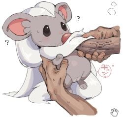 ? blush chinchilla cinccino feral fur furry haramikarubi male_on_feral penis pokémon_(species) pokemon pokephilia precum pussy questionable_consent tagme tail veiny_penis zoophilia