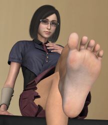 final_fantasy final_fantasy_vii foot_fetish foot_focus nayo_(final_fantasy_vii) sole tingleoz