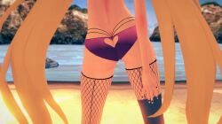 3d ass genshin_impact gyaru hu_tao_(genshin_impact) qsx3 tanned