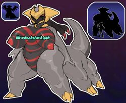 adoptable big_breasts breasts female female_only giratina nipples pokemon redactedinlight thick_thighs