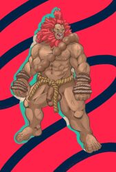 akuma big_ass big_belly big_breasts big_legs big_muscles big_penis feet flaccid gay gouki male_feet male_only nude nude_male shinshito91 solo solo_male street_fighter street_fighter_alpha street_fighter_alpha_3 street_fighter_v