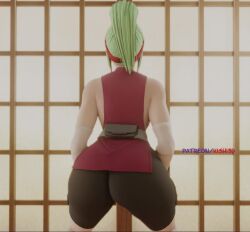 1girls 3d animated ass ass_focus ass_grab blonde_hair bubble_butt dat_ass female kishi large_ass no_sound pawg shaking_butt spandex spandex_shorts tagme teasing thick_ass twerking video voluptuous