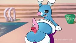 anal anal_sex animal_genitalia animal_penis animated anus blush brionne cetacean_penis disembodied_penis duo erection feral genitals gif high_framerate highguard male male/male nintendo penetration penis pokémon_(species) pokemon poolside sex slit tapering_penis video_games widescreen