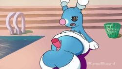 animated anus blush brionne disembodied_penis duo female feral genitals gif high_framerate highguard male male/female nintendo penetration penis pokémon_(species) pokemon poolside pussy sex slit vaginal_penetration video_games widescreen