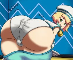 2boys arc_system_works ass ass_focus back balls balls_in_panties bedroom_eyes bending_over bent_over big_ass big_butt blazblue blonde_hair bottom_heavy bubble_ass bubble_butt bulge bulge_through_clothing butt_focus clothing_entrapment curvaceous curvy dat_ass dry_humping expansion femboy giantess green_eyes hair heart-shaped_pupils highres hips huge_ass huge_butt humping imstupid13 inflation josou_seme larger_male looking_at_viewer looking_back male_only micro naughty_face open_mouth open_smile panties platinum_the_trinity presenting presenting_hindquarters rear_view rubbing rule_63 sailor_uniform shaking_butt shared_clothes short_hair shorts size_difference smaller_male smile smiling_at_viewer solo sweatdrop thick thick_ass thick_thighs thighs trap trapped_in_clothing underwear wide_hips