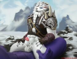 alistar anal anal_sex anthro armor balls duo erection gay genitals humanoid_genitalia humanoid_penis league_of_legends male male/male male_only male_penetrated male_penetrating male_penetrating_male muscular muscular_male nude penetration penis red8ean rengar riot_games video_games yaoi