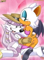 archie_comics bbmbbf furry mobius_unleashed nicolette_the_weasel palcomix rouge_the_bat sega sonic_(series)