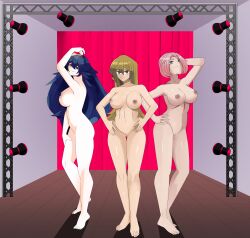 3girls alexis_rhodes alternate_version_available bare_legs blue_hair breasts completely_nude crossover female female_only femsub fire_emblem fire_emblem_awakening hypnosis istravas large_breasts lucina_(fire_emblem) maledom mind_control multiple_girls multiple_subs naruto naruto:_the_last naruto_(series) nintendo nipples nude nude_female pose sakura_haruno tenjouin_asuka yu-gi-oh!