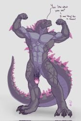 big_penis furry godzilla godzilla_(series) godzilla_x_kong:_the_new_empire macro male_only monster monster_cock monsterverse muscular simple_background