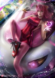 1girls amy_rose axsens breasts e-123_omega female female_focus female_only high-angle_view humanized pink_hair sega solo solo_female sonic_(series) sonic_the_hedgehog_(series)