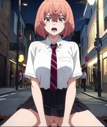 1boy 1boy1girl 1girls 2d ai_generated cum cum_in_pussy cum_inside female female_focus hinata_tachibana male male/female male_pov patreon penis_in_pussy pov public public_nudity public_sex ranway_(artist) school_uniform sex shocked skirt submissive_female tachibana_hinata tokyo_revengers uncensored upskirt vaginal_penetration