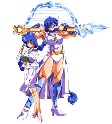 ami_mizuno before_and_after bishoujo_senshi_sailor_moon breast_expansion clothing female glasses hair_growth high_heel_boots high_heels hinomars19 lip_expansion medium_breasts muscle_growth muscular_female sailor_mercury thick_thighs thigh_expansion transformation