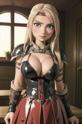 1girls ai_generated astrid_hofferson blonde_hair blue_eyes cleavage curvaceous curvaceous_body curves curvy curvy_body curvy_female curvy_figure dreamworks fantasyai female female female_only hourglass_figure how_to_train_your_dragon inner_sideboob light-skinned_female light_skin sideboob solo solo_female voluptuous voluptuous_female