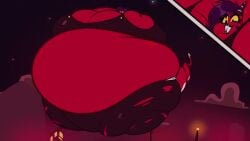 animated balloon big_breasts breasts disco_chaos disproportional female_only helluva_boss hyper_ass hyper_belly hyper_breasts inflated_belly inflation millie_(helluva_boss) music sound spherical_inflation sunken_head sunken_limbs tagme thick_thighs video wide_hips