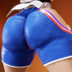 1girls ass ass_focus back_view big_ass big_butt bubble_ass bubble_butt capcom curvaceous curvy curvy_female curvy_figure fat_ass female female_focus female_only hi_res high_resolution highres huge_ass huge_butt large_ass light-skinned_female light_skin manon_legrand prevence shorts solo solo_female solo_focus street_fighter street_fighter_6 thick_ass thick_thighs thighs thong tight_clothing tight_fit tights voluptuous voluptuous_female