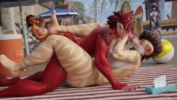 16:9 3d_(artwork) 4k absurd_res ambiguous_penetration anthro anthro_on_anthro anthro_penetrated anthro_penetrating anthro_penetrating_anthro areola ball barbell_piercing beach_ball beach_chair beach_towel beach_umbrella being_watched big_areola big_breasts blue_sky bob_cut box breasts brown_hair canid canine canis caracal caracal_(genus) chair claws closed_eyes container day digital_media_(artwork) domestic_dog duo_focus dutch_angle exhibitionism eyeshadow fangs feet felid feline female female_penetrated from_front_position fur furniture group hair hand_on_another's_face hand_on_face hi_res humanoid_feet hunting_dog illumination_entertainment inflatable inner_ear_fluff jersoul kiss_on_lips kissing looking_at_another lying_on_ground makeup male male/female male_penetrating male_penetrating_female mammal napkin napkin_holder nipple_barbell nipple_piercing nipples obscured_penetration obscured_sex on_chair on_ground outside outside_sex palm_tree parasol penetration piercing pink_areola pink_eyeshadow pink_nipples plant plantigrade prehistoric_species public public_nudity public_sex red_body red_fur red_hair saber-toothed_tiger sabertooth_(anatomy) saluki sex sex_on_the_beach short_hair side_view sighthound sing_(movie) sitting sitting_on_chair sky smile smiling_at_another stinkicatz striped_arms striped_body striped_legs stripes suki_lane tan_body teeth toofer towel tree tuft watermark widescreen wolf zephyr_(kaizosn)