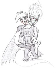 danny_fenton danny_phantom dark_danny gay male yaoi