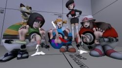 3d cum erika_(pokemon) freetzo futanari green_(pokemon) kasumi_(pokemon) machine orgasm pokemon semen sfm team_rocket tickle_torture tickling tickling_feet tickling_penis