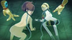 2girls 3d 3monsters aegis_(persona) aigis_(persona) ambiguous_pov android android_girl asian asian_female ass atlus bad_end blonde_hair blue_eyes brown_hair captured captured_heroine chain_leash commission defeat defeated defeated_heroine enemy_conversion female_protagonist_(persona_3) femsub imminent_creampie imminent_gangbang imminent_gangrape imminent_impregnation imminent_penetration imminent_rape imminent_sex imminent_vaginal kotone_shiomi leash light-skinned_female light_skin looking_at_viewer looming medium_hair megami_tensei nude nude_female offscreen_male persona persona_3 pov protagonistsub_antagonistdom robot robot_girl sega short_hair slave slave_collar slavegirl submissive_female tagme tongue_out uriziel38