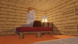 3d 3d_(artwork) alex_(minecraft) animated big_breasts blender green_eyes heart_eyes huge_breasts luststrucked minecraft sound square_head tagme video