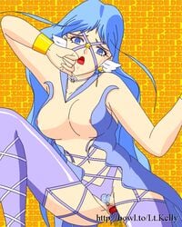 00s 1girls bishoujo_senshi_sailor_moon blue_hair breasts faceless_male female large_breasts long_hair looking_at_viewer november_kelly pale-skinned_female pale_skin pubic_hair sailor_aluminum_siren shadow_galactica solo thick_thighs villainess wide_hips